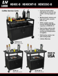 Sell Sheet for Luxor HE40C _ HEW335C Coffee Service Carts Sell Sheet for Luxor HE40C _ HEW335C Coffee Service Carts