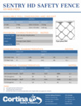 Sentry HD Safety Fence - Spec Sheet Sentry HD Safety Fence - Spec Sheet
