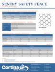 Sentry Safety Fence - Spec Sheet Sentry Safety Fence - Spec Sheet