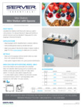 SERVER Cold Mini Ladle Stations Spec Sheet SERVER Cold Mini Ladle Stations Spec Sheet
