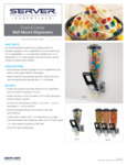 SERVER Dry Food Dispensers Spec Sheet SERVER Dry Food Dispensers Spec Sheet