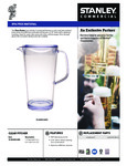 Service Ideas 10-00403-000 Stanley Commercial Plastic Pitcher Specsheet