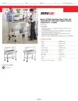Regency Tables & Sinks 423CFT3KA Specsheet Regency Tables & Sinks 423CFT3KA Specsheet