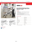 Regency Tables & Sinks 423CFT4KA Specsheet Regency Tables & Sinks 423CFT4KA Specsheet