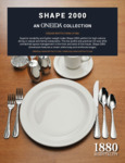 Oneida Shape 2000 Specsheet Oneida Shape 2000 Specsheet