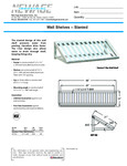 SLANTED T-BAR WALL SHELF 21X48 spec sheet SLANTED T-BAR WALL SHELF 21X48 spec sheet