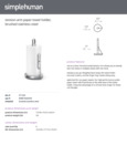 Simplehuman KT1203 Specs