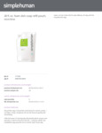 simplehuman Mint Lime Foaming Soap Refill simplehuman Mint Lime Foaming Soap Refill