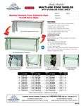 Advance Tabco Sleek Shields w/ Steel Shelf Advance Tabco Sleek Shields w/ Steel Shelf