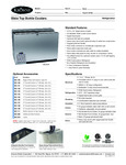 Slide Top Bottle Coolers Spec Sheet Slide Top Bottle Coolers Spec Sheet