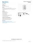 Sloan_5091101009_specsheet Sloan_5091101009_specsheet