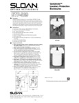 Sloan ETF529 Protective Enclosure Specsheet Sloan ETF529 Protective Enclosure Specsheet
