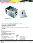 Softcooker SR Spec Sheet