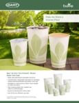 Solo & Bare by Solo Eco Forward Waxed Paper Cold Cups and Lids Specsheet
