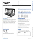 HOT FOOD MERCHANDISER spec sheet HOT FOOD MERCHANDISER spec sheet