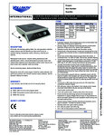 Vollrath International Induction Range Spec Sheet Vollrath International Induction Range Spec Sheet