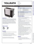 Vollrath VCBT4 Specsheet