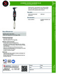 Sammic B-30 Specsheet