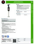 Sammic XM-22 Specsheet