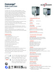 Alto-Shaam Converge SpecSheet Alto-Shaam Converge SpecSheet