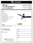 RESIDENTIAL FAN 52IN BLACK, WALLIS