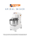 Spiral Mixer Spec Sheet