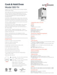 Spec Sheet for Alto-Shaam 500-TH Spec Sheet for Alto-Shaam 500-TH