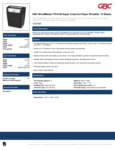 Spec Sheet for Acco 1757405 ShredMaster Paper Shredder