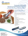 Spec Sheet for Comark PDQ400 Waterproof Digital Pocket Probe Thermometer Spec Sheet for Comark PDQ400 Waterproof Digital Pocket Probe Thermometer