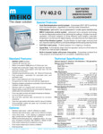 Meiko FV 40.2 G Spec Sheet