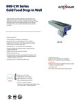 Alto-Shaam 600-CW Spec Sheet