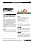 Specification Sheet - LF007 Sizes .5 - 2 IN Specification Sheet - LF007 Sizes .5 - 2 IN