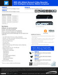 Speco Technologies NVR SpecSheet Speco Technologies NVR SpecSheet