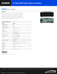 Speco Technologies PBM30 SpecSheet Speco Technologies PBM30 SpecSheet