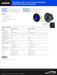 Speco Technologies SP5MAT-SP6MAT SpecSheet Speco Technologies SP5MAT-SP6MAT SpecSheet