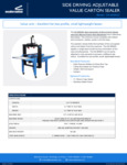 Sealersales CS-5050AC Carton Sealer Spec Sheet