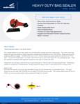 Sealersales ND-2333 Heavy Duty Bag Sealers Spec Sheet