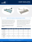 Sealersales I-Bar Sealers Spec Sheet