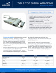 Sealersales W-Series L-Bar Sealers Spec Sheet Sealersales W-Series L-Bar Sealers Spec Sheet