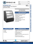 Specsheet for Beverage-Air CDR3HC-1-B Bakery Display Case Specsheet for Beverage-Air CDR3HC-1-B Bakery Display Case
