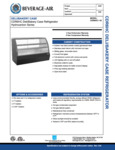 Specsheet for Beverage-Air CDR6HC-1-B Bakery Display Case Specsheet for Beverage-Air CDR6HC-1-B Bakery Display Case