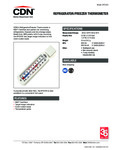 Specsheet for CDN EFG120 Vertical Refrigerator - Freezer Thermometer Specsheet for CDN EFG120 Vertical Refrigerator - Freezer Thermometer