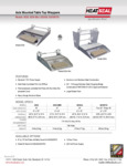 Specsheet for Heat Seal Axle Mounted Table Top Wrappers Specsheet for Heat Seal Axle Mounted Table Top Wrappers