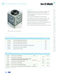 Specsheet for Ice-O-Matic RCA RGA Remote Condensers Specsheet for Ice-O-Matic RCA RGA Remote Condensers