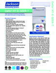 Specsheet for Jackson DishStar DELTA-HT-E-SEER-T Tall Dishwasher