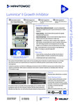 Specsheet for Manitowoc LuminIce Growth Inhibitor