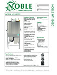 Specsheet for Noble 495HT180EC1 495HT180EC3 Warewashing