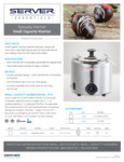 Specsheet for Server FS-2 82700 Warmer with Bowl Specsheet for Server FS-2 82700 Warmer with Bowl