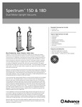 Spectrum-15D_18D Spec Sheet Spectrum-15D_18D Spec Sheet