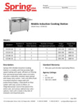 Spring USA ICS Mobile Induction Cooking Stations Spec Sheet Spring USA ICS Mobile Induction Cooking Stations Spec Sheet